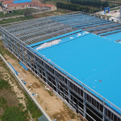 Prefab Steel Structure Warehouse with H-Section Beams 50 Year Lifespan