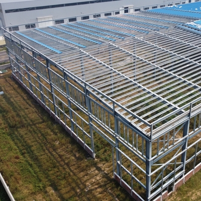 Custom Prefab Steel Structure Flour Mill Workshop with Brick Wall