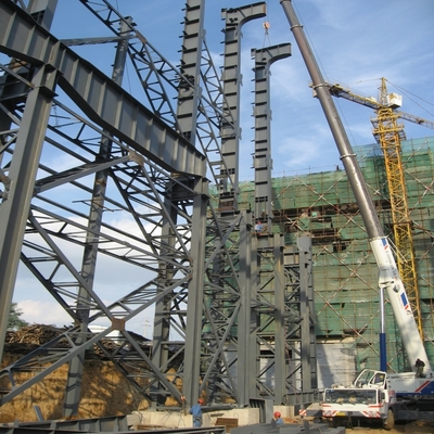 Heavy Industrial Steel Buildings Prefabricated with H Section Columns