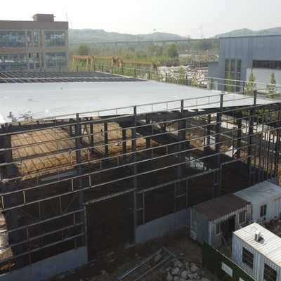 Arch Roof Steel Structure Warehouse with Rock Wool Insulation