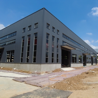 Q355B Steel Structure Workshop with Rock Wool Wall Sa 2.5