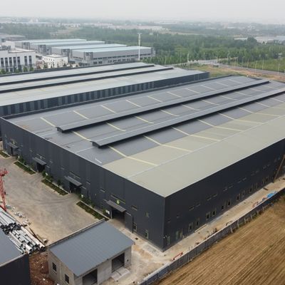 Heavy Duty Prefabricated Steel Structure Warehouse for Cement Plant Storage with Q235B/Q355B Steel