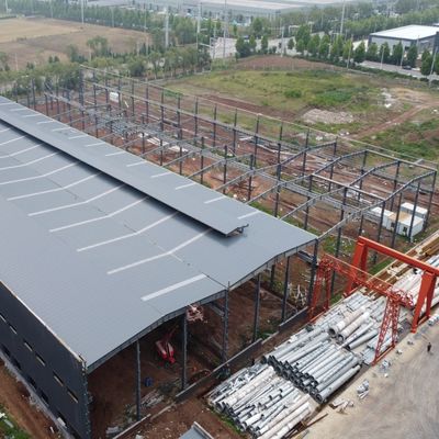 Heavy Duty Prefabricated Steel Structure Warehouse for Cement Plant Storage with Q235B/Q355B Steel