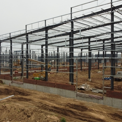 100m Steel Structure Warehouse with 5T Overhead Cranes