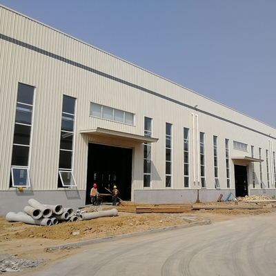Prefab Steel Structure Workshop with H-Section Beams Q235B Q355B