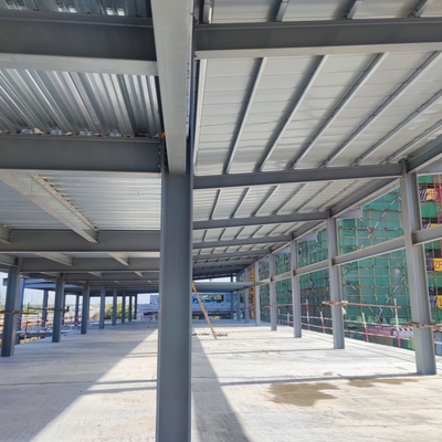 Prefab Steel Structure Workshop with Overhead Crane Q235B Q355B