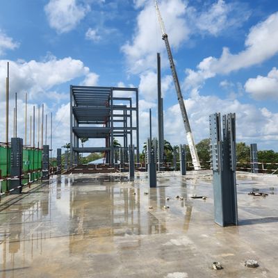 Modern Design Prefabricated Steel Structure Hotel Buildings Multi Stories Steel Buildings Supply