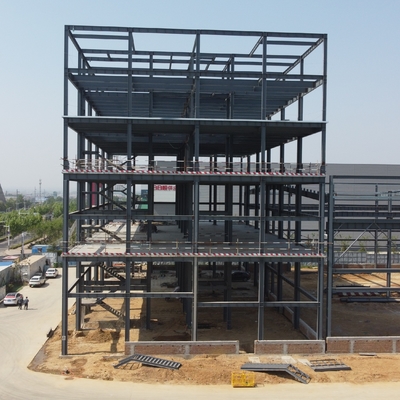 Prefab Multi Storey Steel Frame Construction for Warehouses