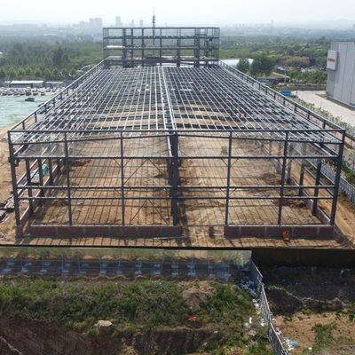 Prefab H-Section Steel Warehouse with Bridge Crane and Thermal Insulation