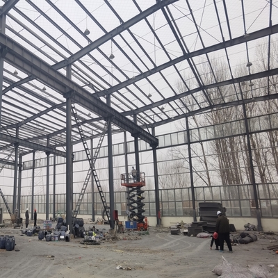 Steel Structure Warehouse with Large Canopy for Packaging Workshop