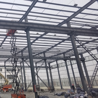 Steel Structure Warehouse with Large Canopy for Packaging Workshop