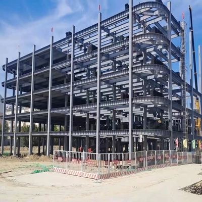 Multi Floors Steel Frame Car Parking Structure Q235B Q355B