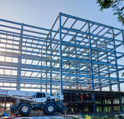 Modern Design Prefabricated Steel Structure Hotel Buildings Multi Stories Steel Buildings Supply