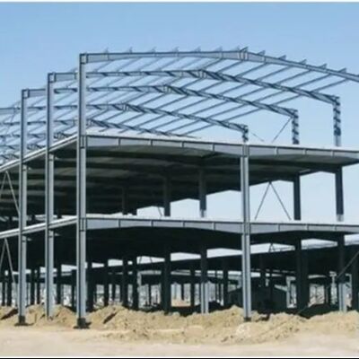 Q355B Prefabricated Steel Warehouse With Sandwich Panel