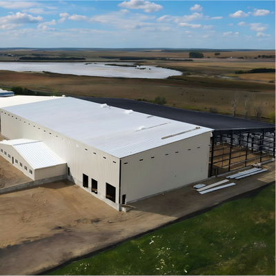Q355 Steel Clear Span Color Customized Industrial Design Prefabricated Steel Structure Warehouse