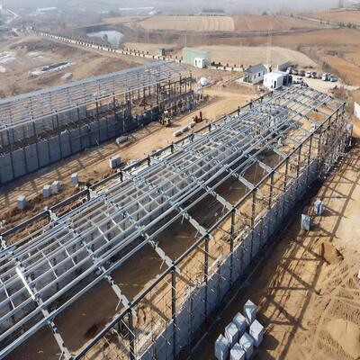 Prefabricated Steel House Chicken Coop Steel Buildings Farm Steel Structure Chicken House