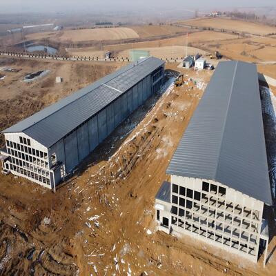Prefabricated Steel House Chicken Coop Steel Buildings Farm Steel Structure Chicken House