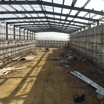 Prefabricated Steel Poultry Sheds Quick-Bolt Assembly No Special Tools Required