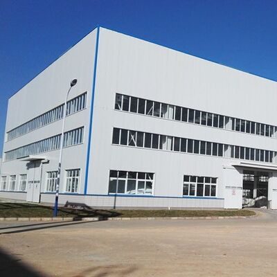 Good Rust Prevention Prefabricated Steel Warehouse With Parapet Wall