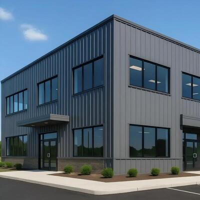 Pre-Engineered Metal Frame Light Steel Office Building