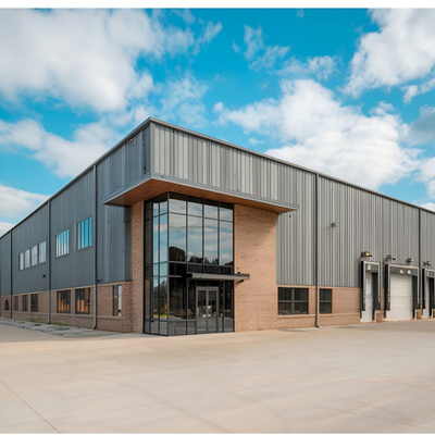 Prefab Light Steel Structure Fabricated Steel Factory with Heavy Crane System