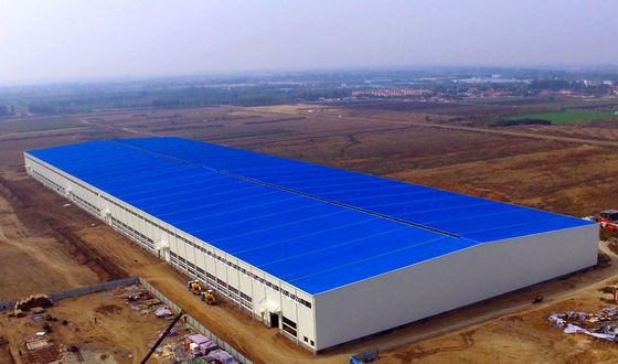Economical Prefabricated Metal Warehouse Fast Constructionn Speed Rapid Installation Rate