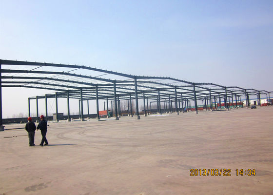 Pre Engineered Portal Frame Warehouse with Glass Wool Panels