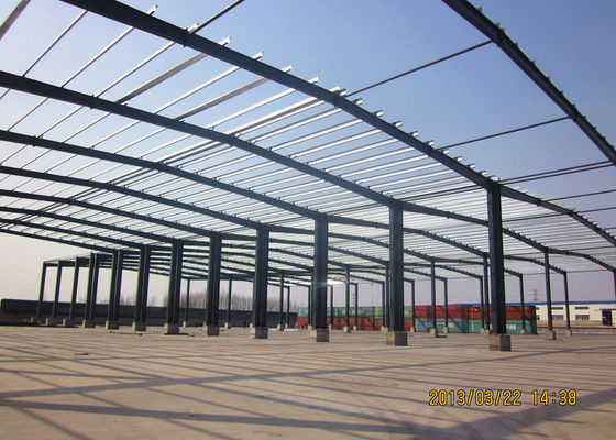 Pre Engineered Portal Frame Warehouse with Glass Wool Panels