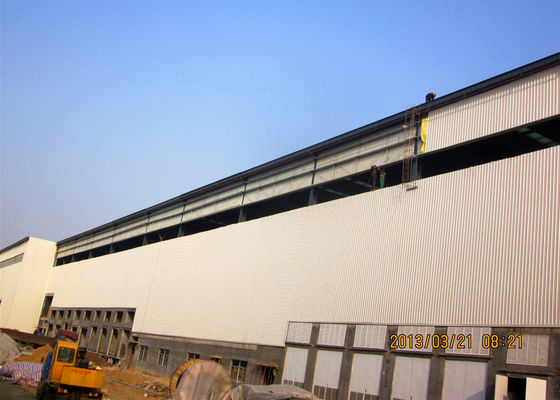 Pre Engineered Portal Frame Warehouse with Glass Wool Panels