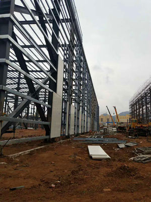 Multi Floors Structural Steel Frame Buildings High Rise Steel Structures Construction