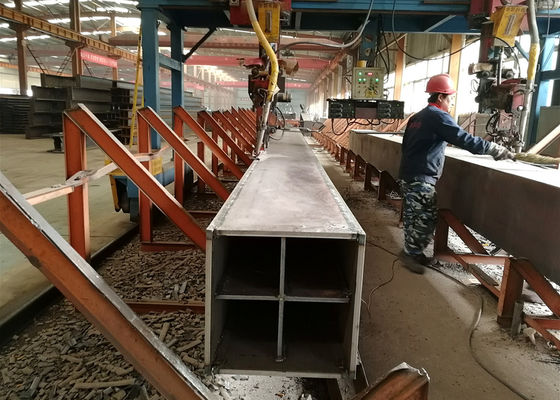 Building Construction Material Structural Steel /  Box Steel Column Beams Fabrication