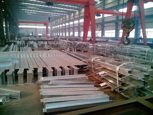 Hot Dip Galvanized Steel Structure Fabrication / Galvanized steel structure