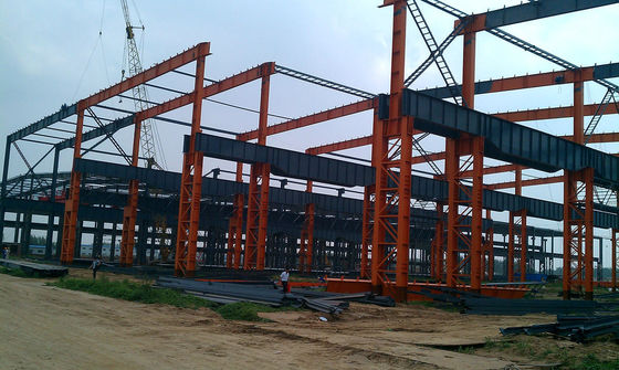 Industrial Steel Buildings / Prefabricated Steel Frame Workshop Buildings