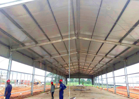 Lightweight Galvanized Steel Warehouse Prefab Q235B Q355B