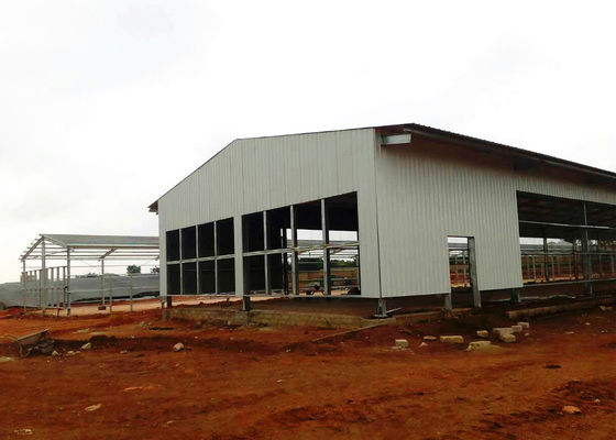 Lightweight Galvanized Steel Warehouse Prefab Q235B Q355B
