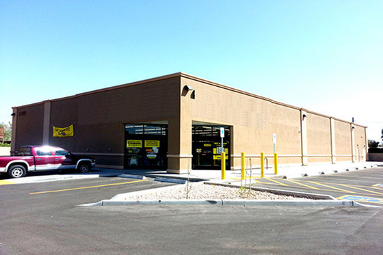 Large Span Prefab Steel Structure Workshop with Mezzanine and Crane
