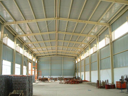 Clear Span Steel Warehouse with Light Steel Frame Construction