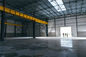 Modern Industrial Steel Workshop Buildings PU Sandwich Panel Wall With Overhead Crane