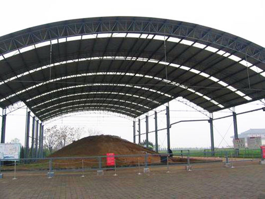 Light Steel Frame Structure Open Bays Sheds For Construction Site Building Material