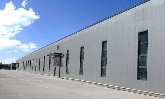 Insulated Prefab Steel Warehouse with Aluminized Zinc Cladding