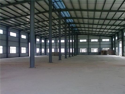Prefab Steel Warehouse with Glass Wool Sandwich Panels