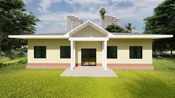 Prefabricated Steel Structure House with Glass Wool Insulation
