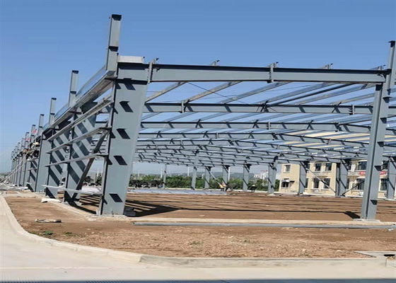 50M×20M Prefabricated Steel Structure Warehouse / Steel Structure Frame