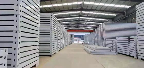 Galvanized Prefab Container House with Glass Wool Panels