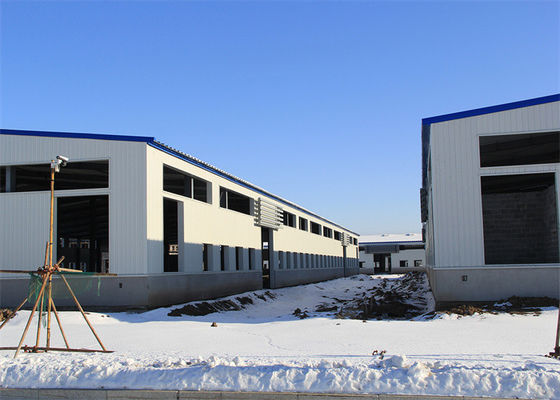 Fast Assembled Industrial Building Q235 / 355 H Section Light Steel Structure Warehouse Buliding