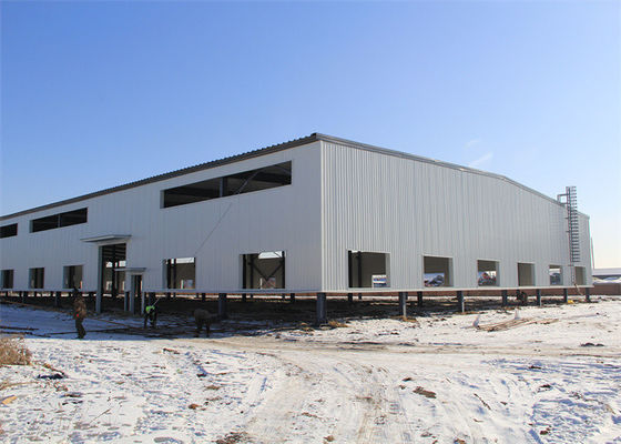 Fast Assembled Industrial Building Q235 / 355 H Section Light Steel Structure Warehouse Buliding