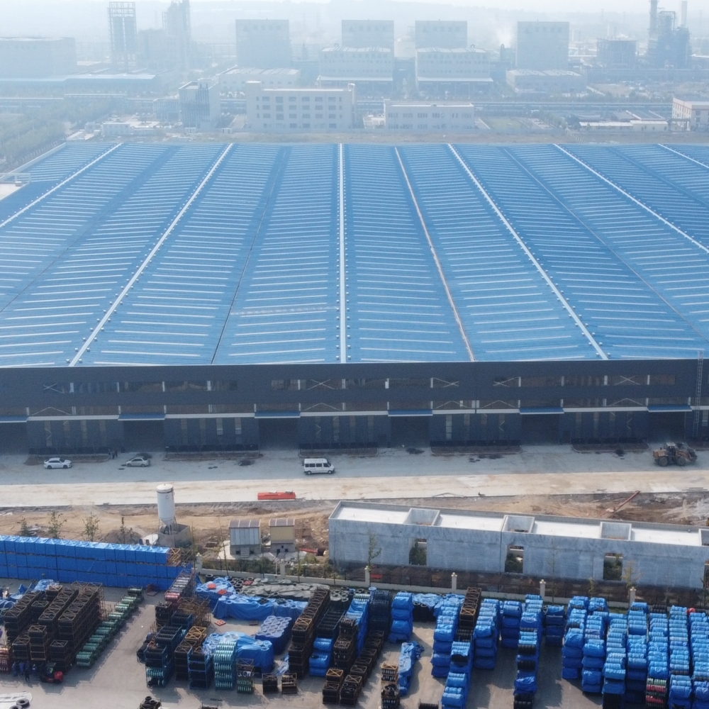 Large-Span Prefab Steel Warehouse | 50-Year Durability