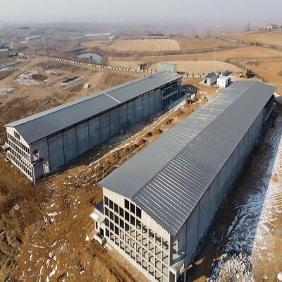 Customizable Dimensions High Strength Steel Frame Fast Installation Prefabricated Steel Structure Poultry House for Broiler Farming